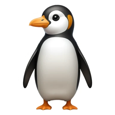 Penguin on the beach in Florida  sticker