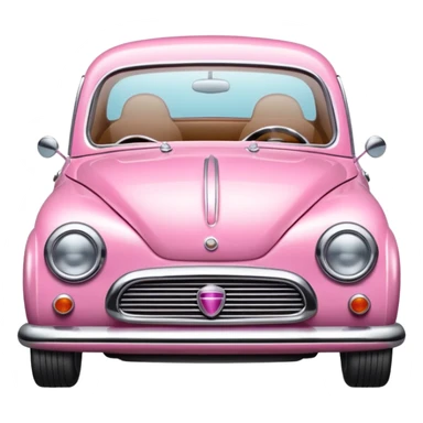 pink small retro car sticker