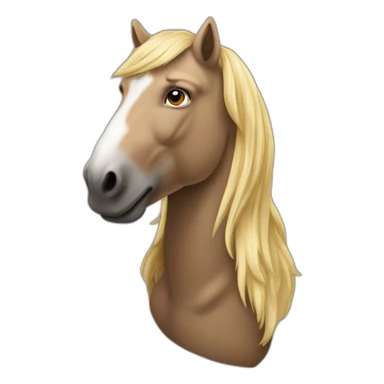 Lachendes Pferd sticker