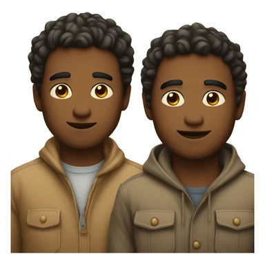 Men staring at each other lovingly sticker