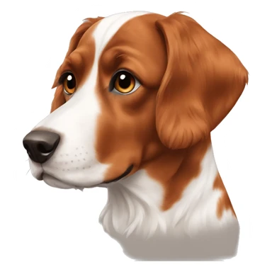 Brittany dog sticker