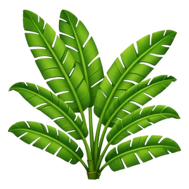 banana leaves sticker