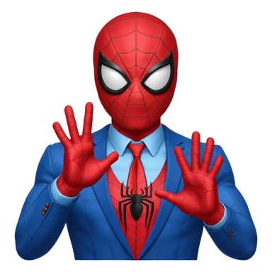 Make Spiderman's hand into an upvote sign 👍 sticker