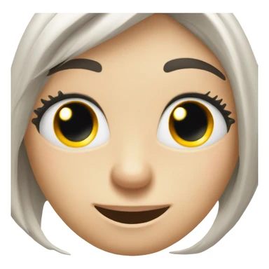 A pair of eyes blinking in joy sticker