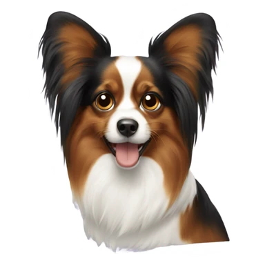 Papillon dog sticker