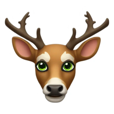 Masque de cerf sticker