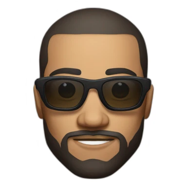 MMA fighter with glases sticker