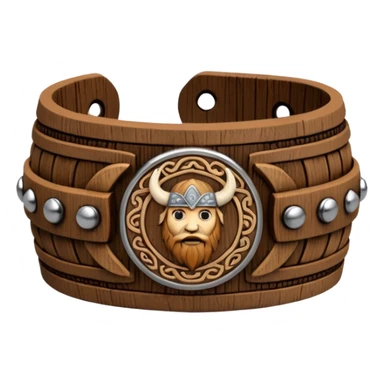 wooden viking wristband sticker