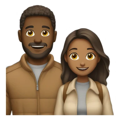 couple shopping together sticker