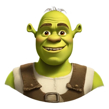 shrek shrek shrek with a large head sticker