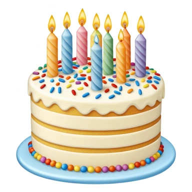 birthay cake sticker