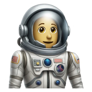 Pulpo con traje de astronauta espacial sticker