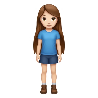 High resolution of ful body girl sticker