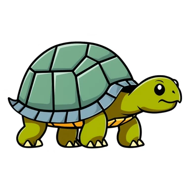grumpy stone tortoise sticker