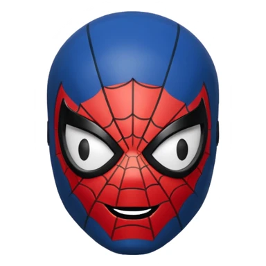 Spiderman Lego head full black not red sticker