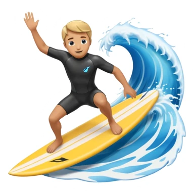Wing Foiler riding a wave sticker