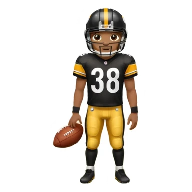 Steelers football team sticker
