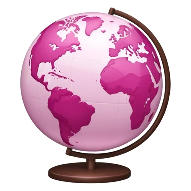 mix light pink dark pink and white girly globe with WWW in big letters under it.
It looks like an internet bar icon. sticker