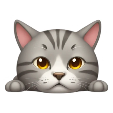tired cat want to sleep sticker