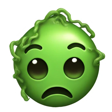 cute toxic waste emoji sticker