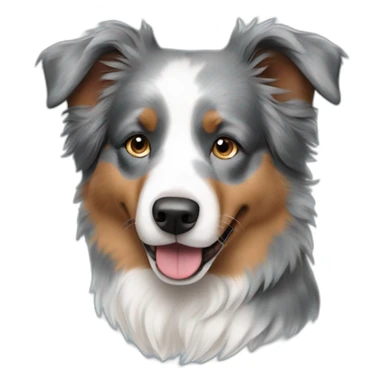 australian shepherd blue marle sticker
