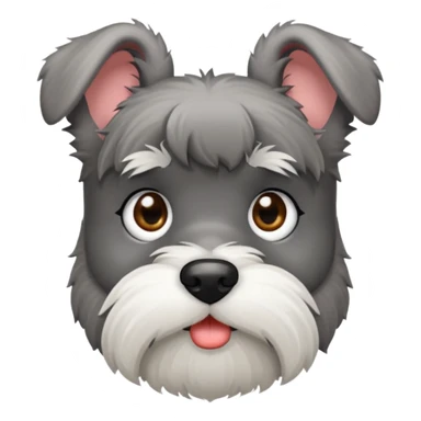 mini schnauzer emoji sticker