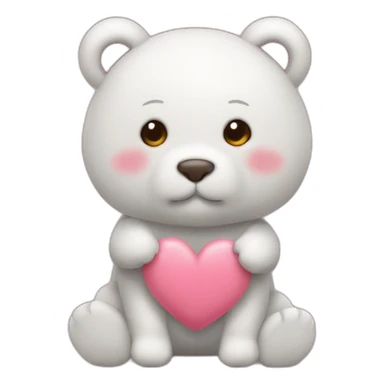 Doudou qui fait un coeur sticker