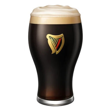 pint of guinness with flat head sticker