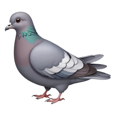 a pigeon bird, gray dove sticker