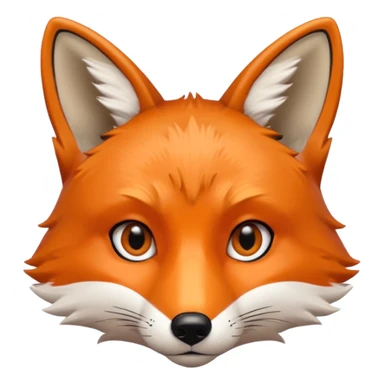 fox face sticker