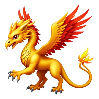 legendary gryphon phenix dragon combination with a legendary beam sticker
