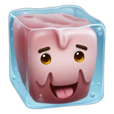 ice cube made of beef sticker