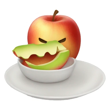 Gars qui mange une pomme  sticker