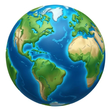 3d planet earth sticker
