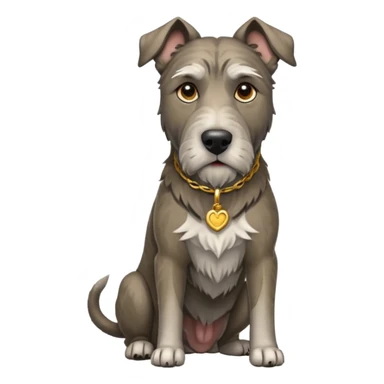 Irish wolfhound X staffy sticker