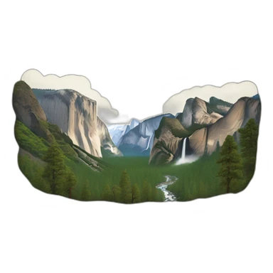 Yosemite national park sticker