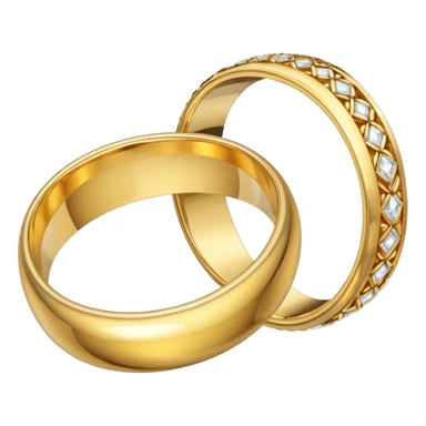 Broken wedding ring  into two piece  sticker