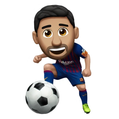 messi aciendo dethe rock sticker