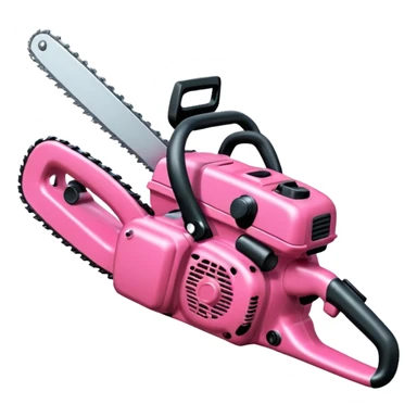 Pink chainsaw sticker