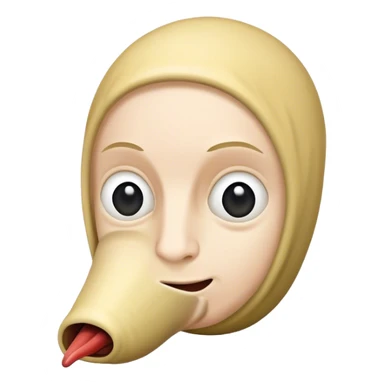 A slug with the face of Eminem  sticker