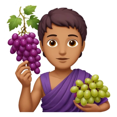 ancient greek with grape sticker