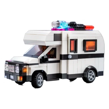 Lego Barbie dream nightmare rv camper Fr-s Haunted Cabin Darth Vader’s ice cube race car with bright white headlights and light saber bumpers  sticker