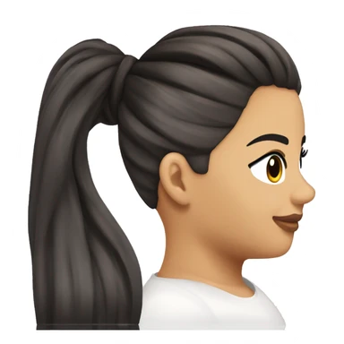 demi-rose-mawby-Ponytail hair sticker