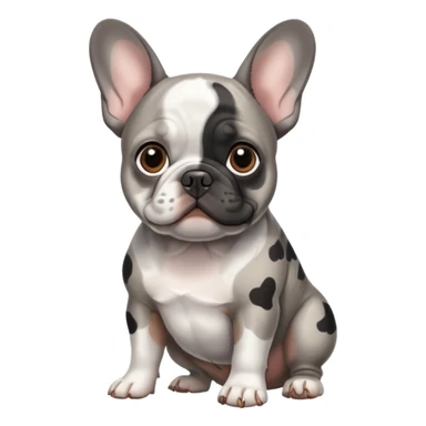 French bulldog Merle  sticker