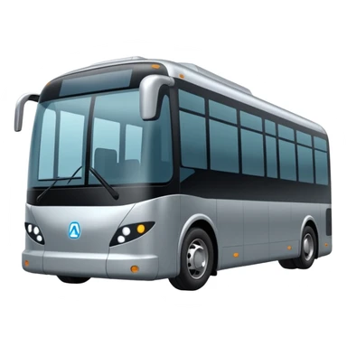 extra large gray Modern autonomous electric bus sticker