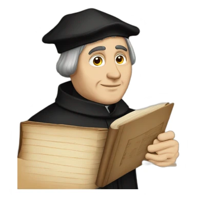 Martin Luther reformer 95 Theses sticker