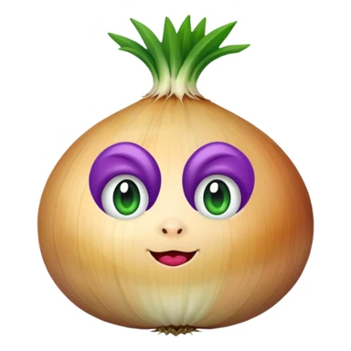 an onion chibi sticker