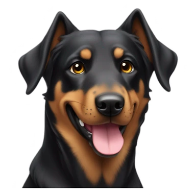 Beauceron dog princess sticker
