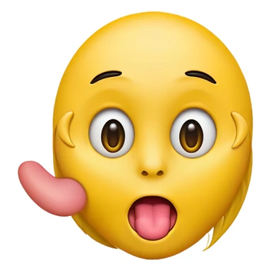 emoji rolling eyes, sticking out tongue, and sticking out finger sticker