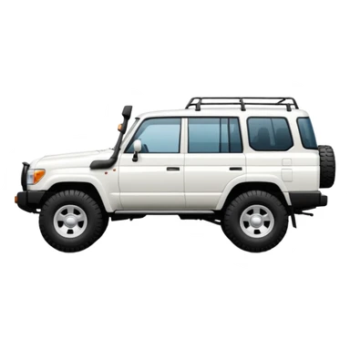 white land cruiser  sticker